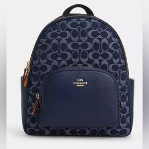 Coach Court Backpack In Signature Denim